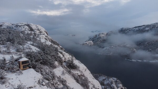 These Remote Cabins Float Above a Fjord in Norway—and You Can Stay in Them