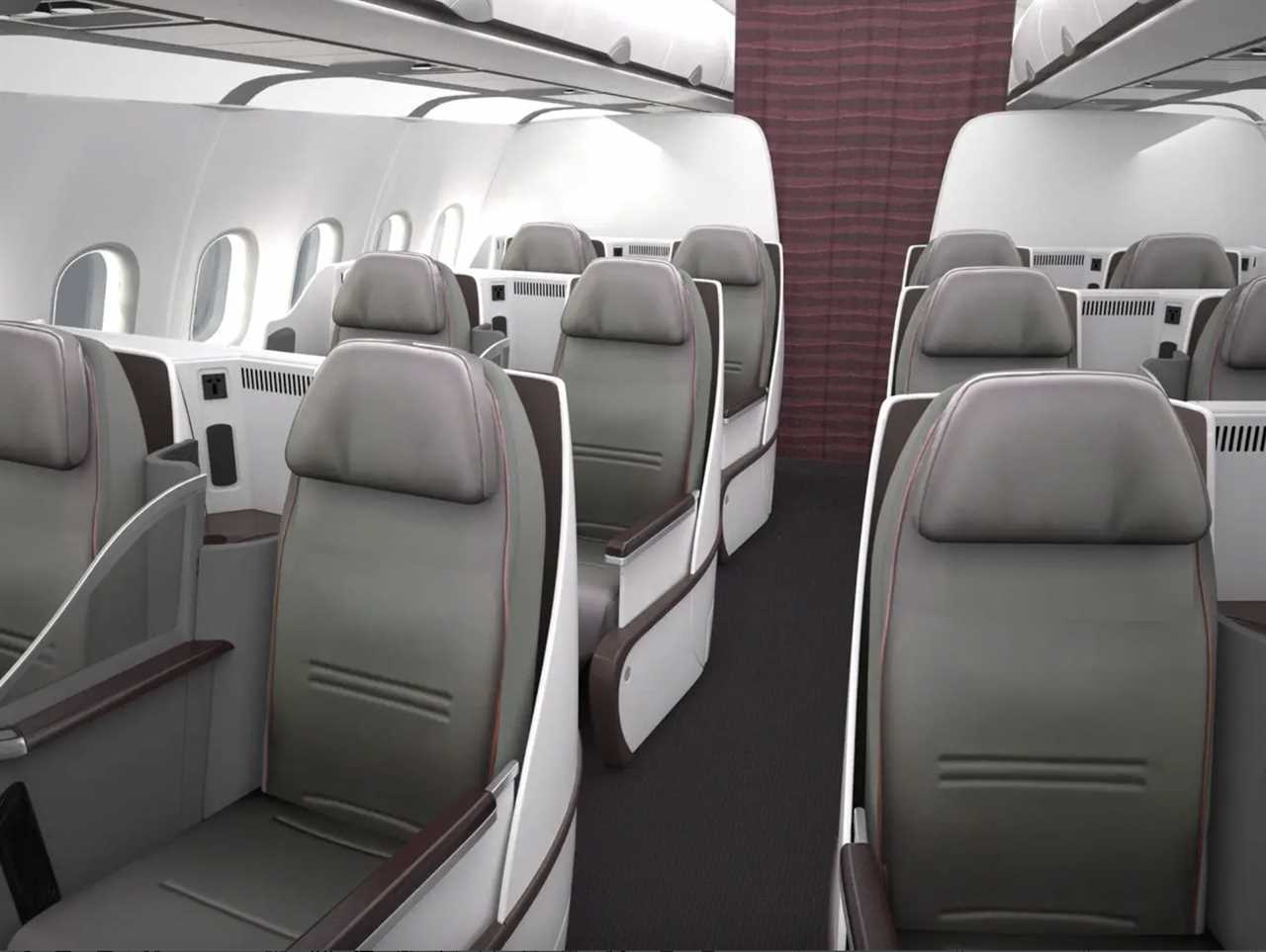 Qatar Airways' all-business class Airbus A319LR.