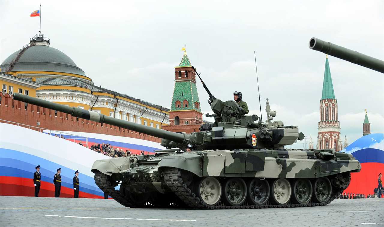 Moscow Russia T-90 tank Red Square