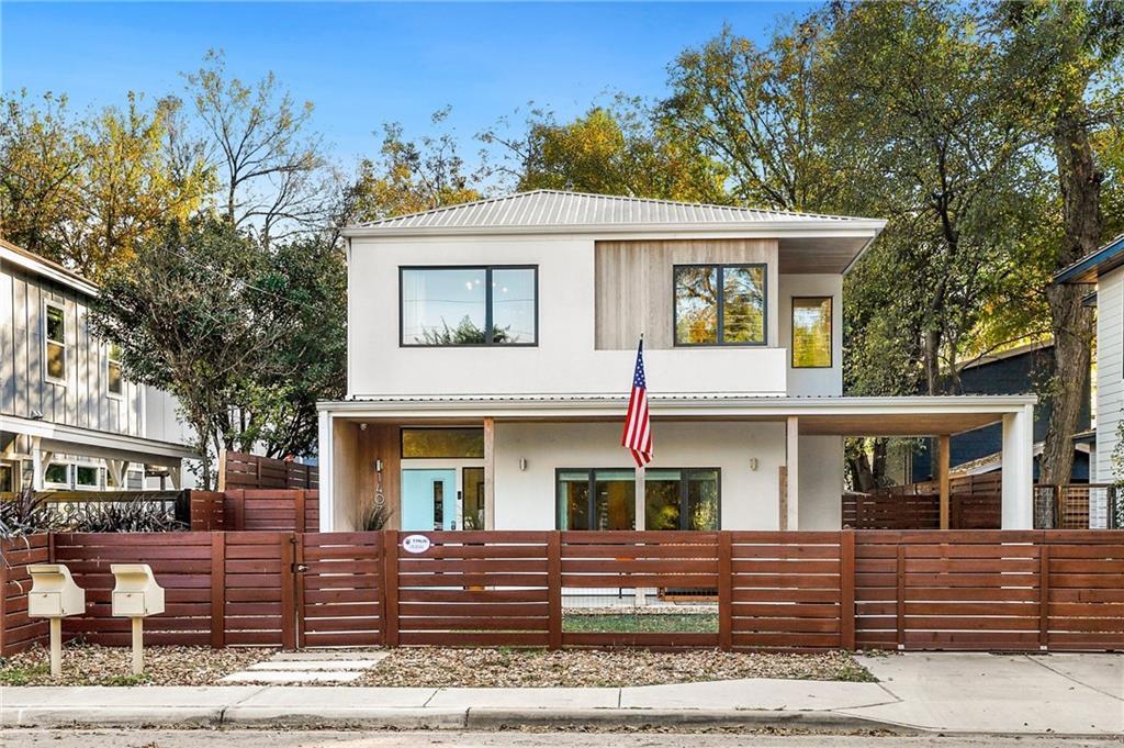 home with a remodeled wood fence