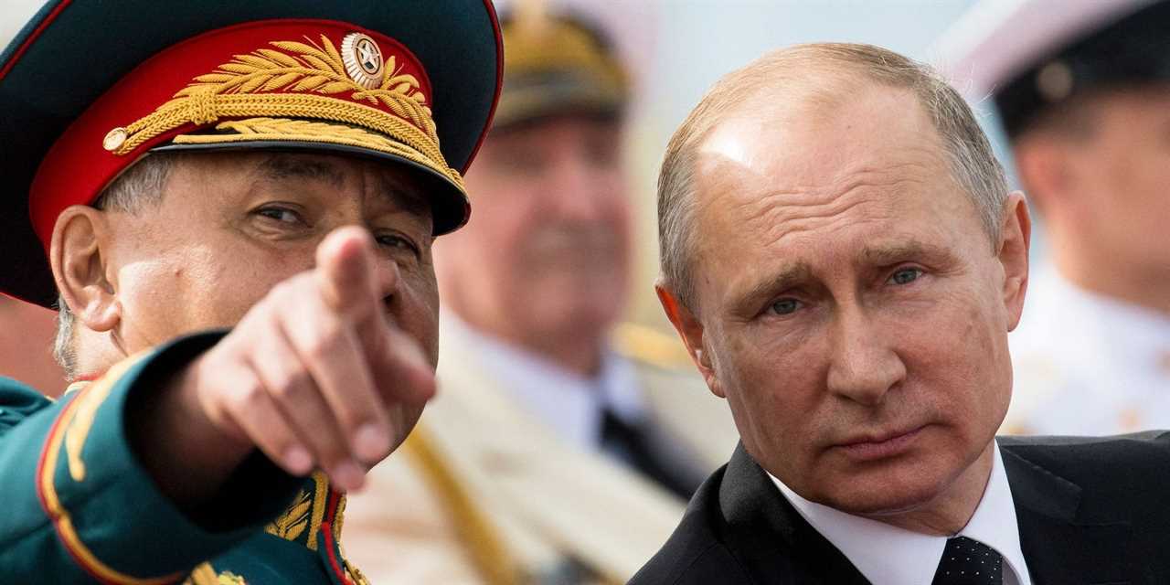 Vladimir Putin Sergei Shoigu Russia navy day