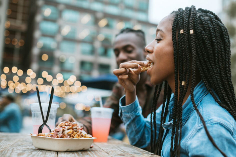 Friends Enjoying Food Truck Life in Boise