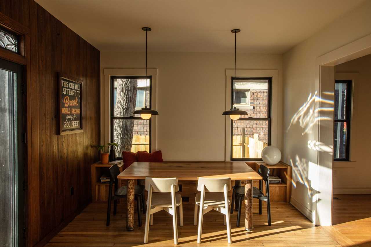 Kitchen of Kyle Dubay's renovated home.