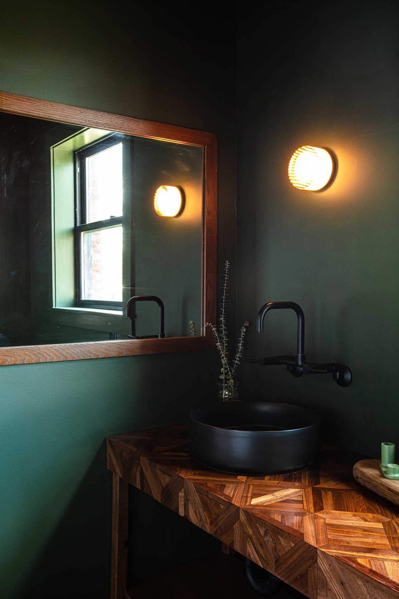 A bathroom in Kyle Dubay's renovated home.