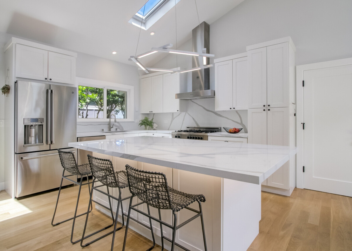 sleek modern kitchen with new appliances