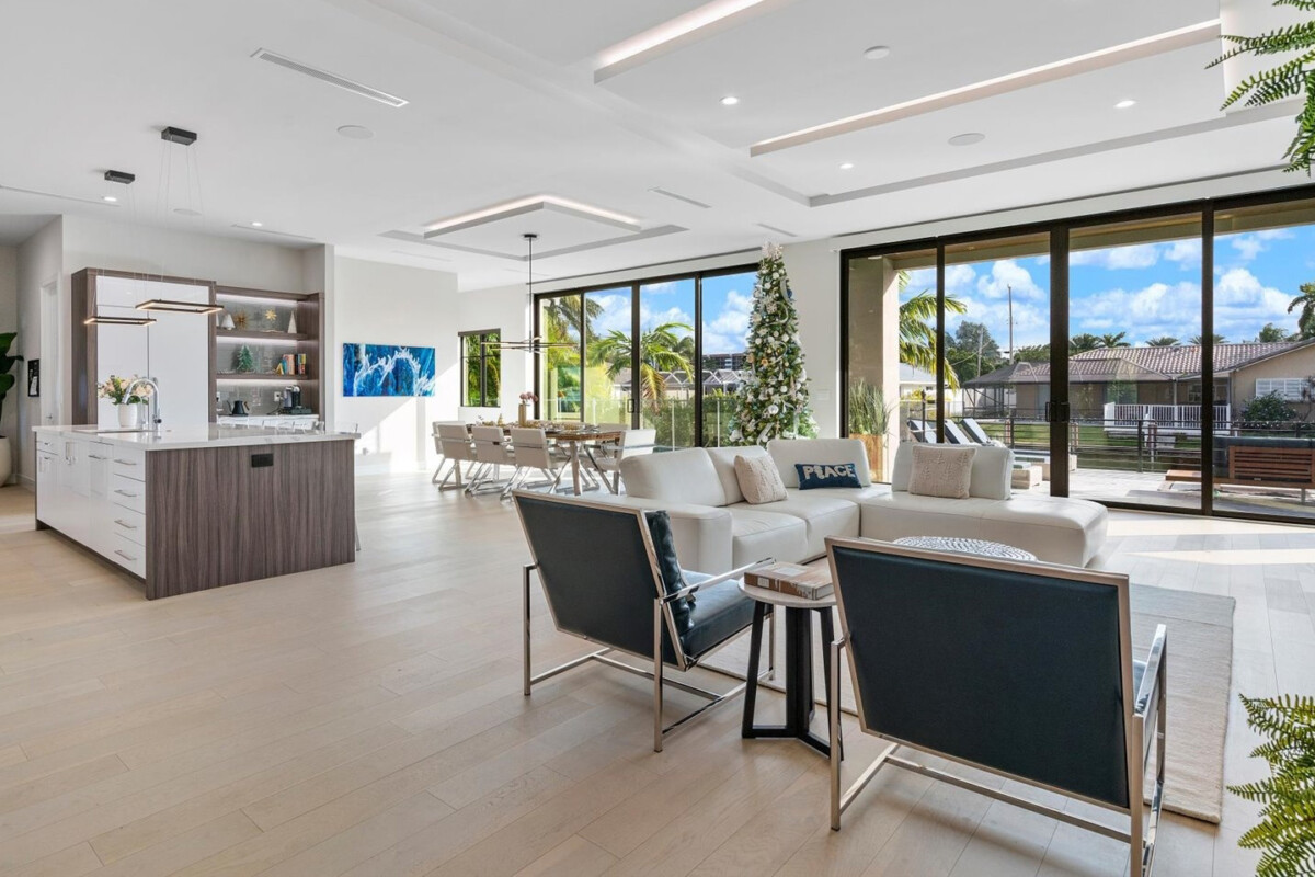 large open concept living room