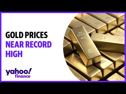 Gold prices near record high as market pressures push precious metals higher