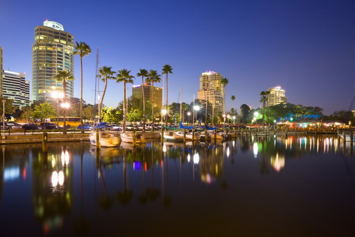 st petersburg florida skyline at night_Getty