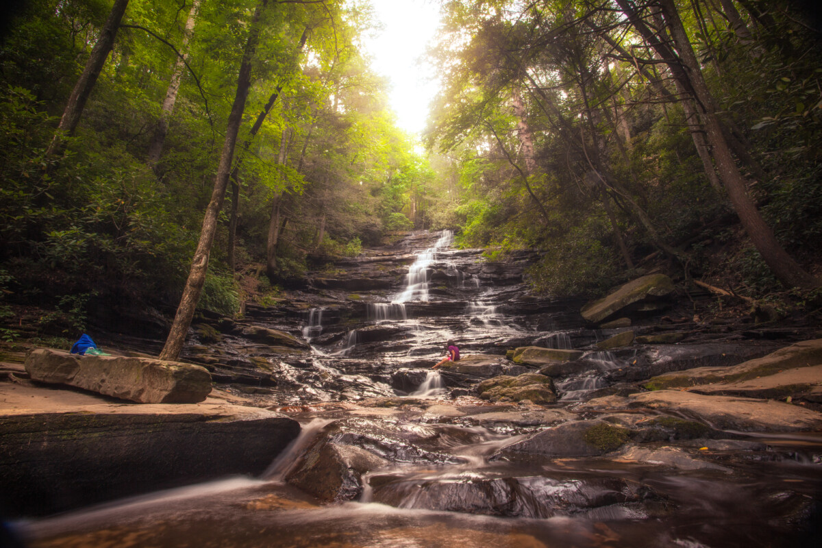 river in a wooded area in northern georgia