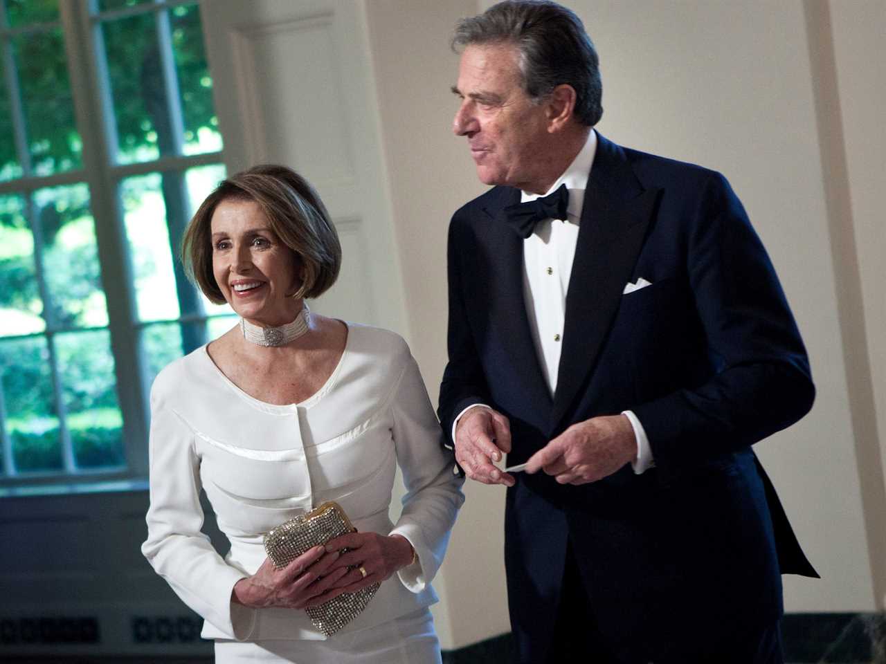 Nancy Pelosi and Paul Pelosi at the White House