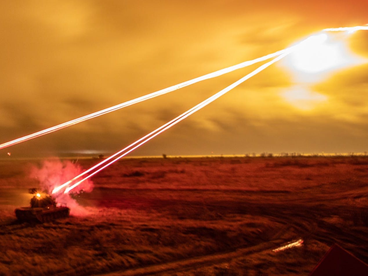 Romanian army Gepard anti-aircraft tanks