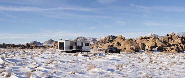 Luxury travel trailer maker Living Vehicle’s new RV is designed to operate off the grid indefinitely.