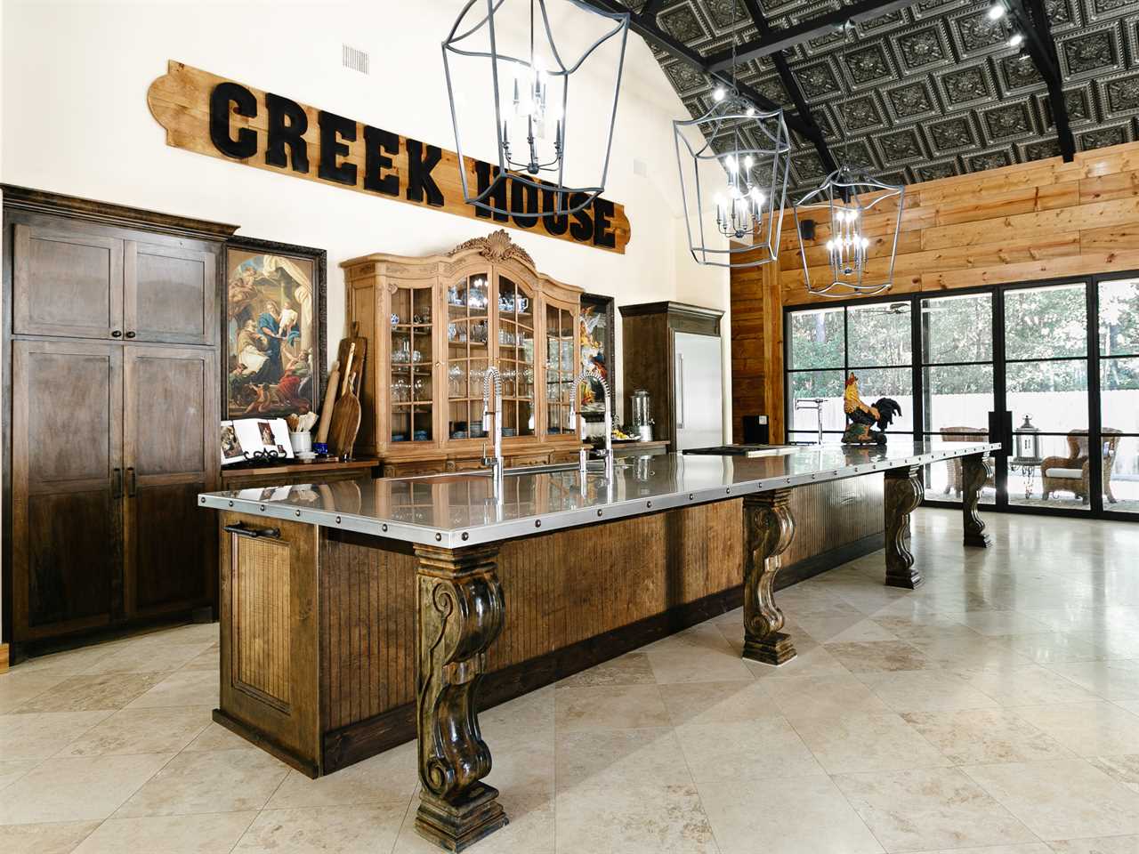 The interiors of the Creek House