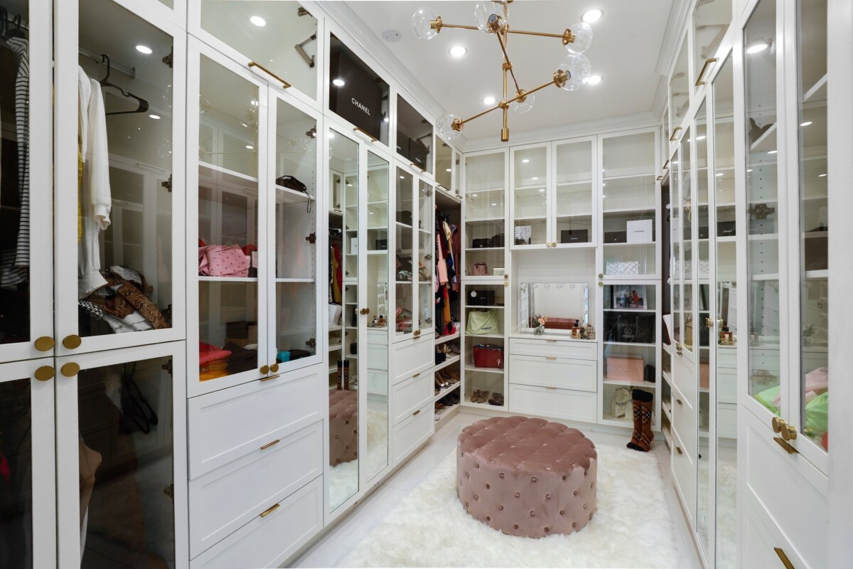 large walk-in closet