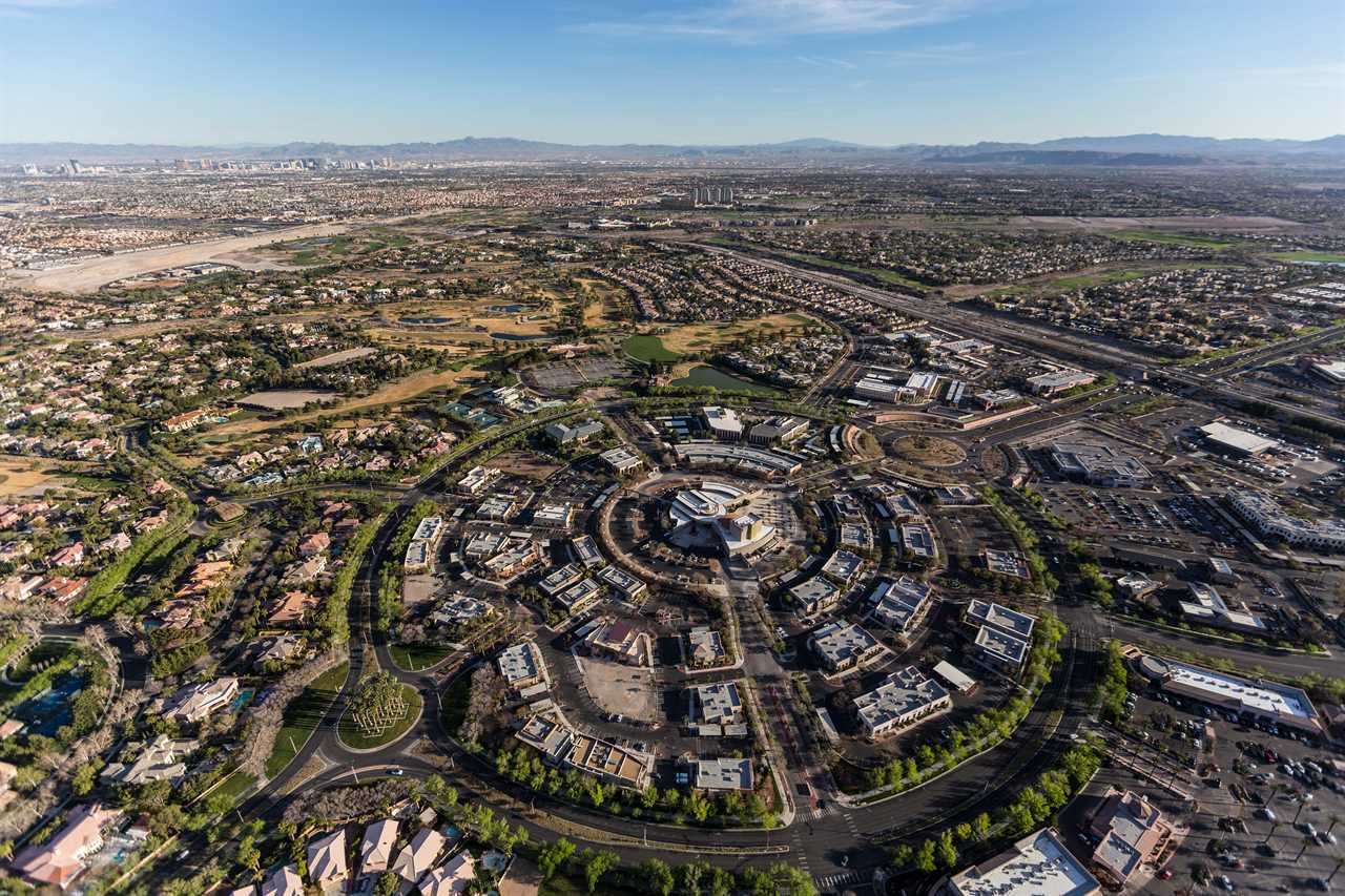 Aerial view of Summerlin.