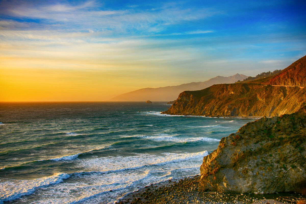 Coastal California on a hot summer day