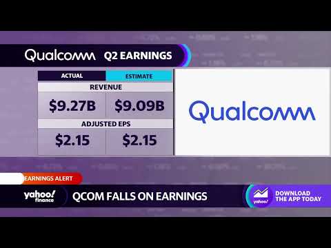 Qualcomm stock trends lower following Q3 revenue forecast miss