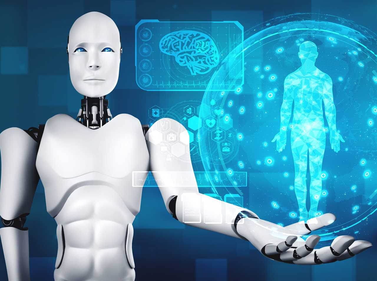 Future medical technology controlled by AI robot using machine learning