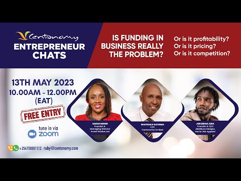 THE CENTONOMY ENTREPRENEUR CHATS: Is Funding Really The Problem? #FundingBusinesses #CentonomyEnt…