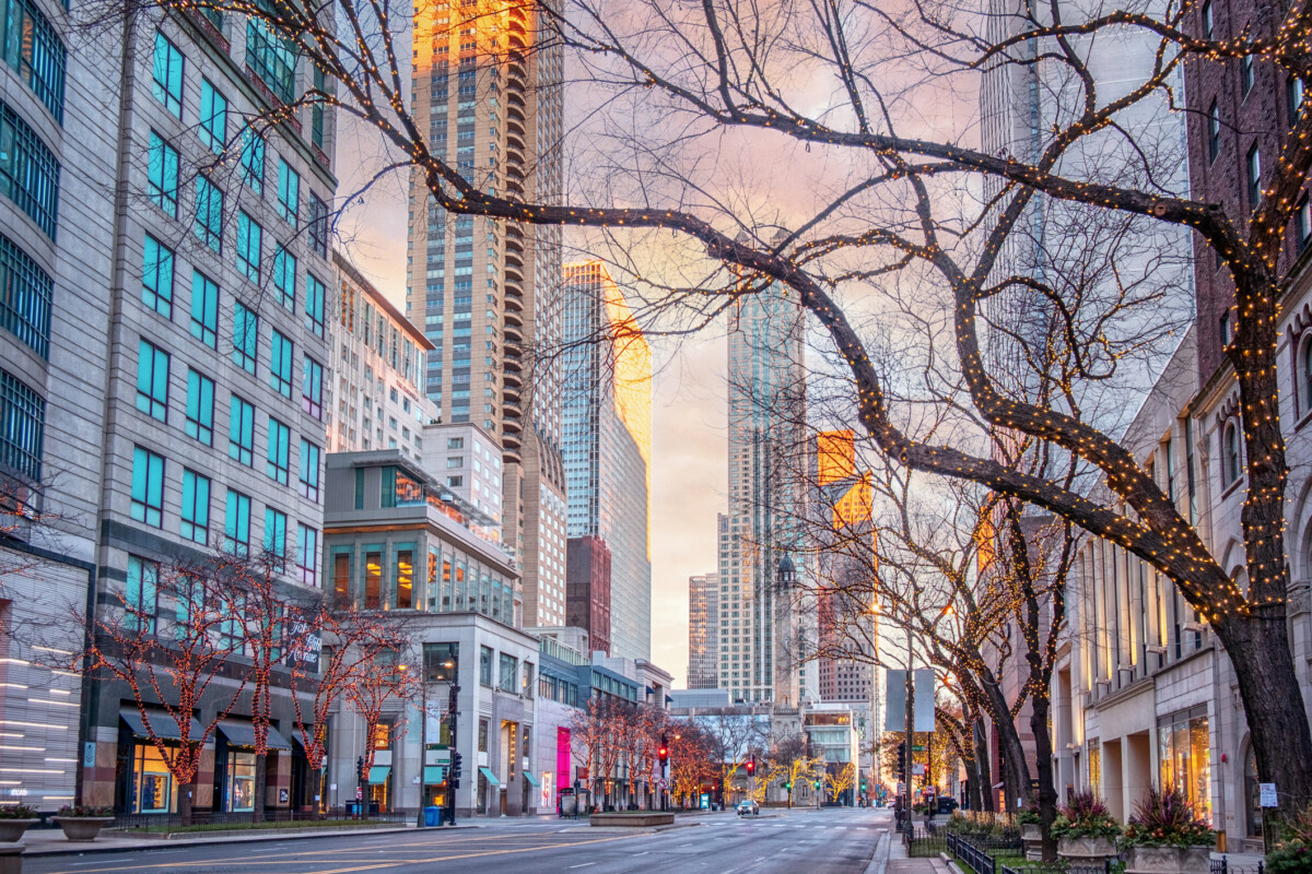 Chicago in Early Morning Light