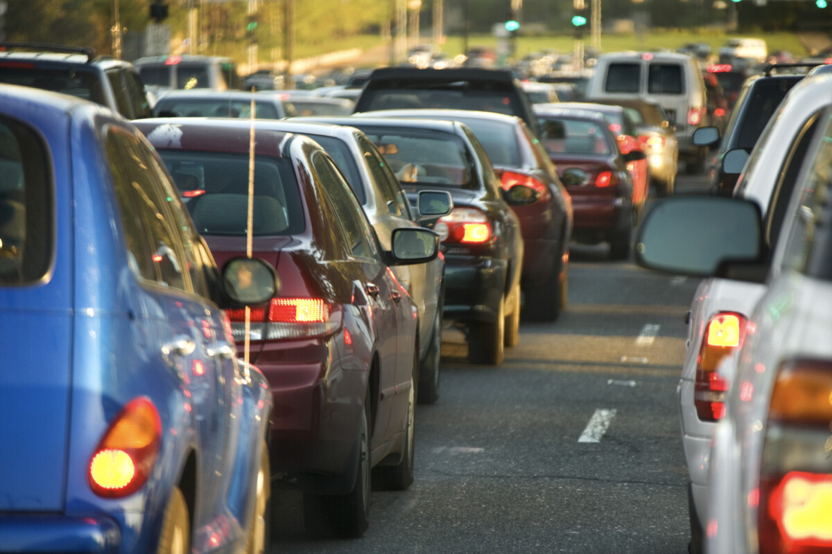 Traffic jam in Chicago 