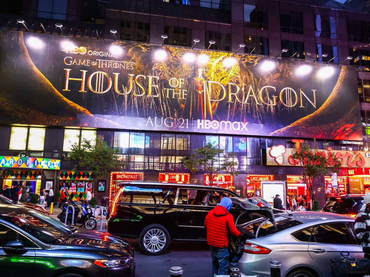 A House of Dragon billboard in Manhattan