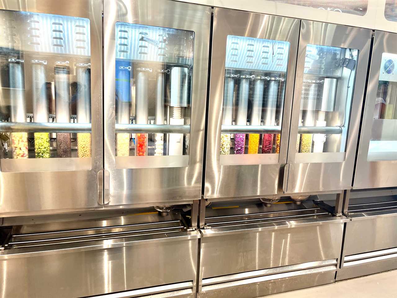 sweetgreen naperville infinite kitchen ingredient tubes