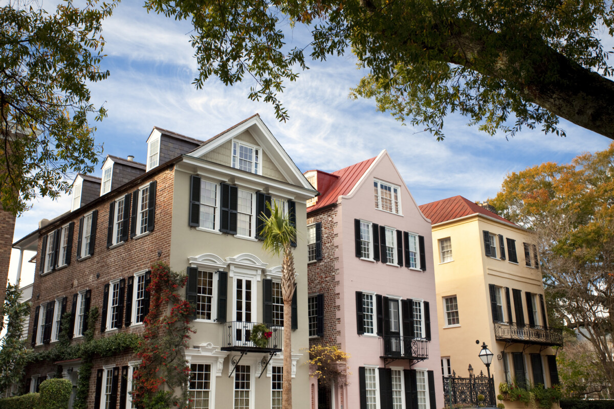 charleston double home with pastel colored exteriors_Getty