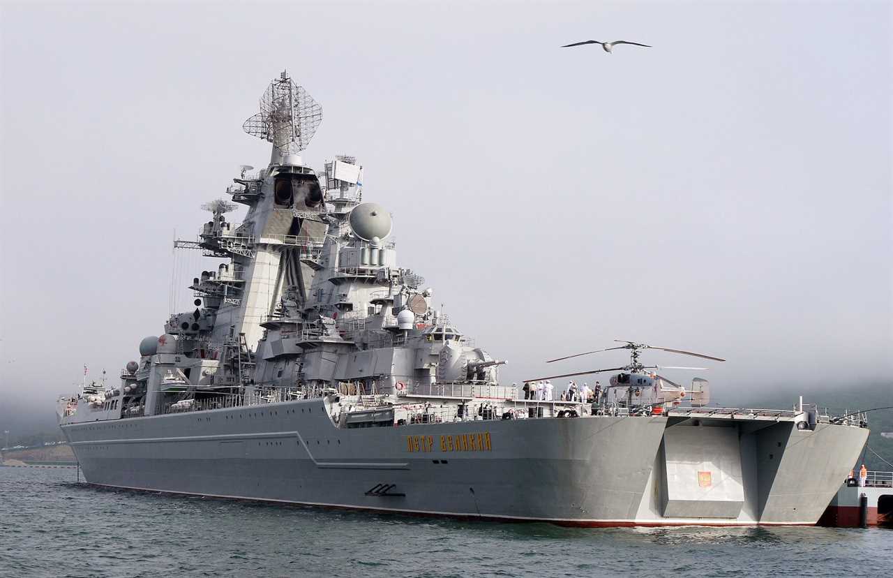 Russia navy battlecruiser Pyotr Velikiy