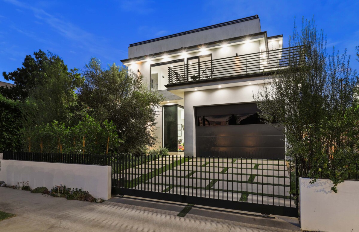 white and black contemporary style home