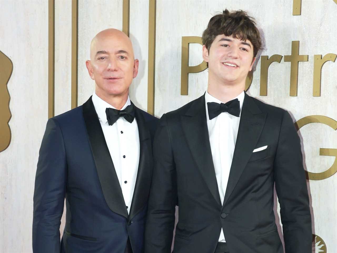 Jeff Bezos and his son, Preston Bezos, attend the 2019 American Portrait Gala at the Smithsonian National Portrait Gallery