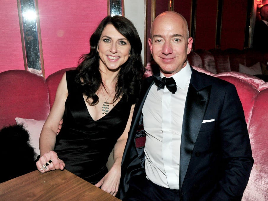 Mackenzie Scott and Jeff Bezos