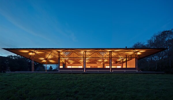 A Skeletal Roof Gives Good Bones a Whole New Meaning at This Country Home