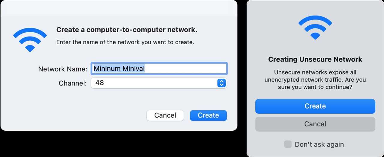 How to connect two Macs without a network