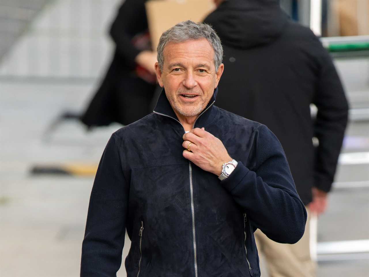 Disney CEO Bob Iger wearing a black jacket.