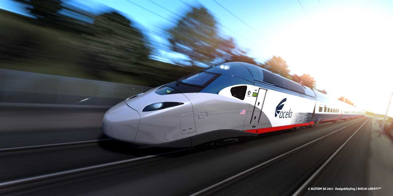 A rendering of the new Acela.