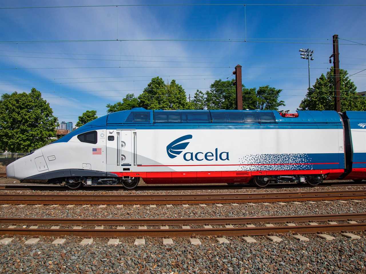 Amtrak's Acela fleet testing on the Northeast Corridor's tracks