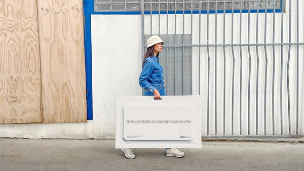 Couch in an Envelope is a speculative concept that reimagines the sofa with the help of AI to create an adaptable, foldable sofa that weighs just 10kg and is packaged in an envelope.