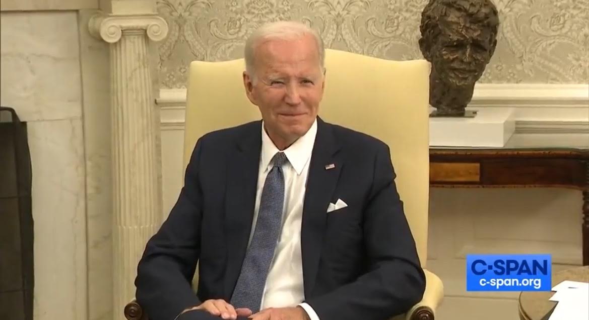 Joe Biden Smirks, Refuses to Answer Questions After His Justice Department Arrests Trump (VIDEO)