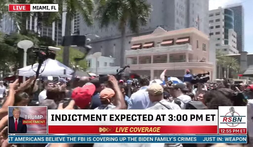 LIVE-STREAM VIDEO: Donald Trump Arraignment in Miami, Florida Live on RSBN