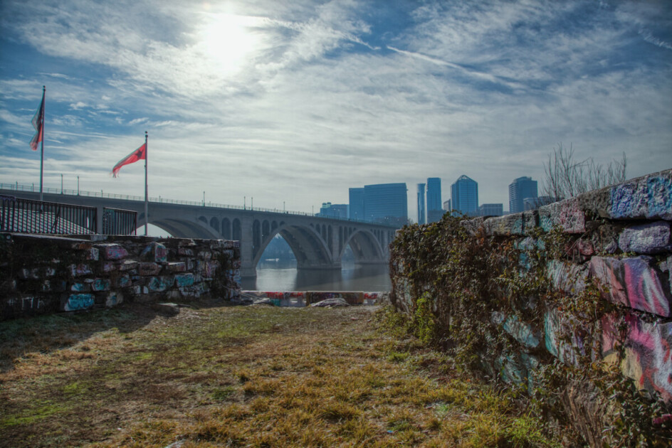 The old Alexandria Aqueduct Bridge