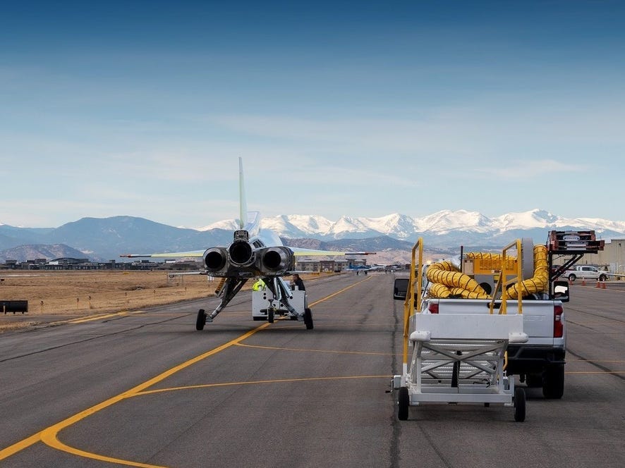 Boom Supersonic engine testing.