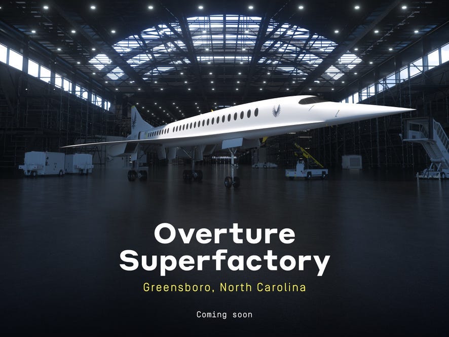 Boom Supersonic Overture factory.