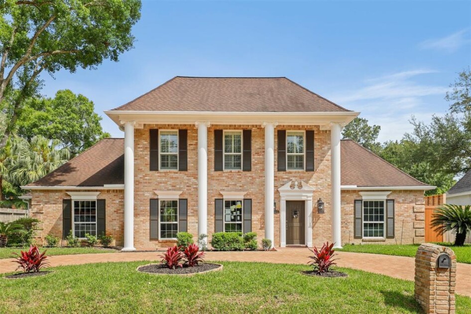 Two-story neoclassical home