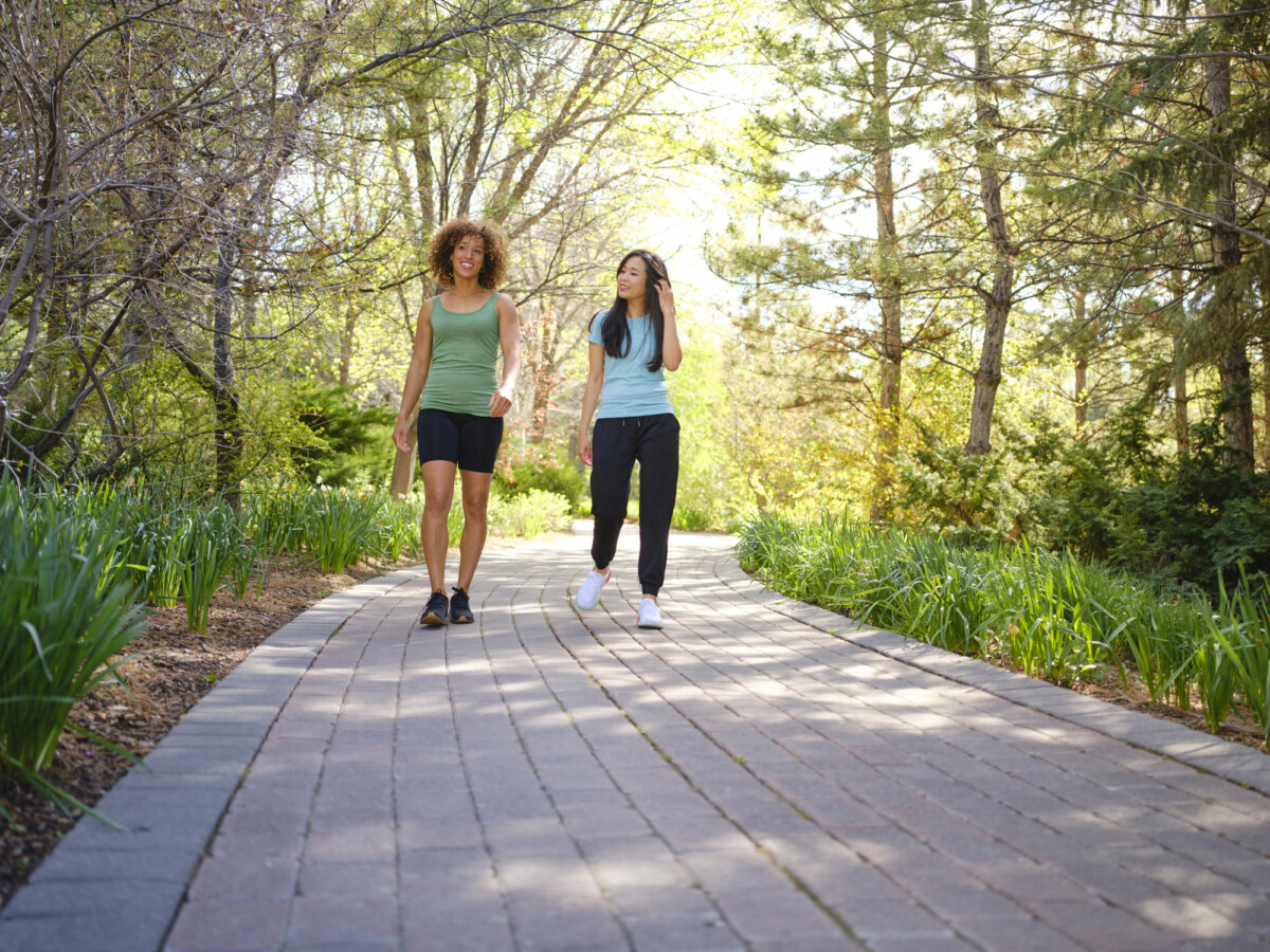 Walking in a park in Grand Rapids