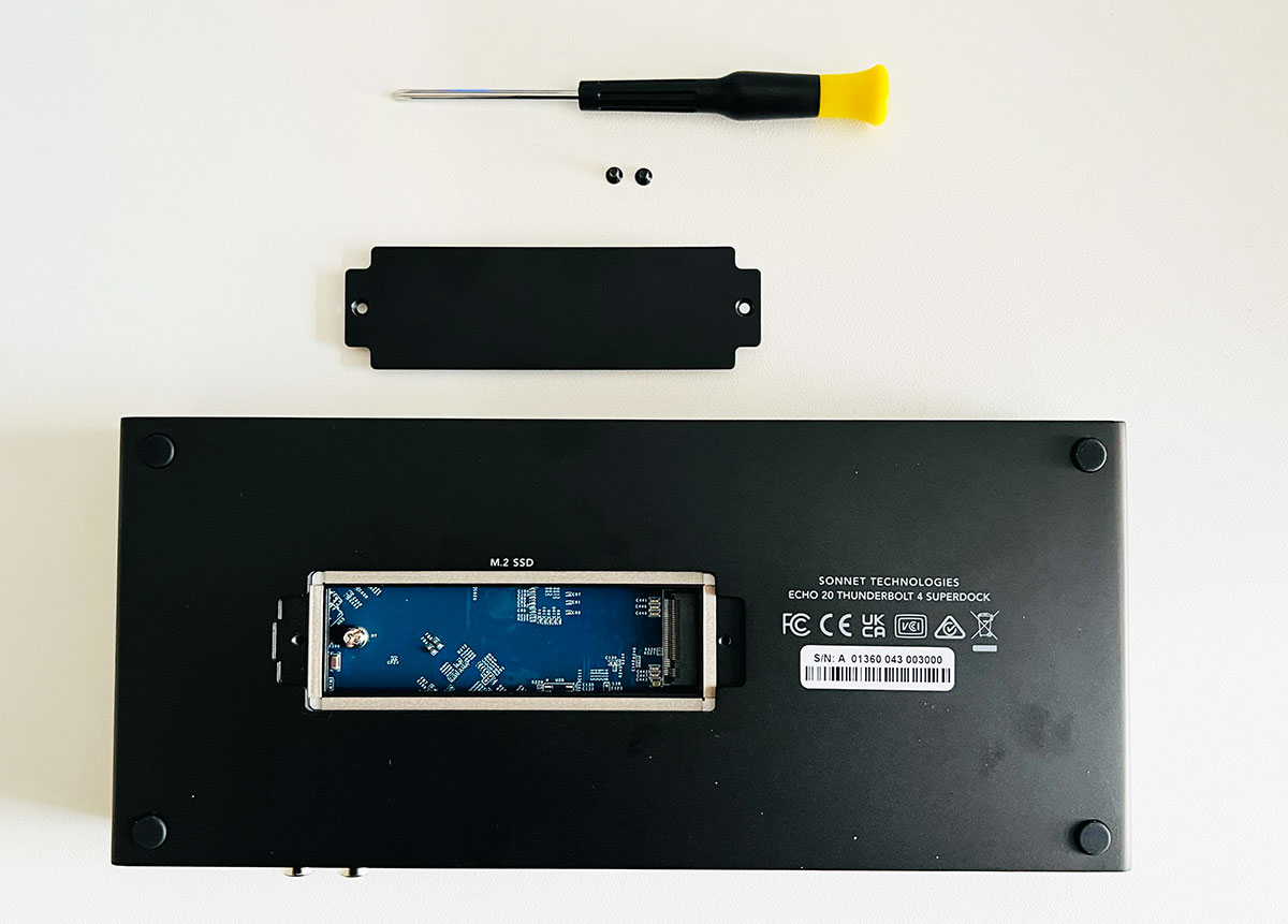 Sonnet Echo 20 Thunderbolt 4 SuperDock SSD slot