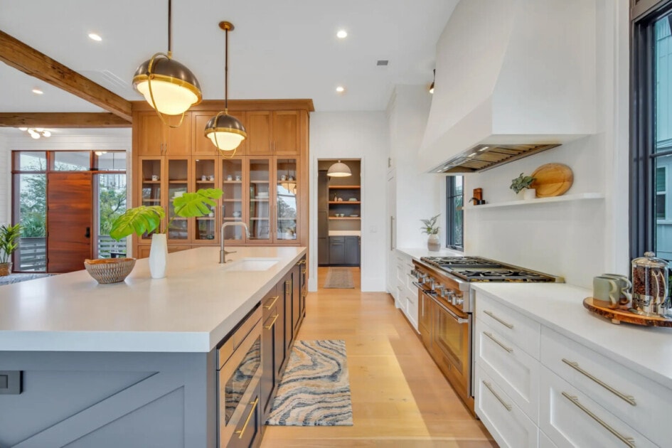 Kitchen with top of the line appliances