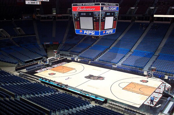 Interior view of The Pyramid Arena taken on March 9, 2002 in Memphis, Tennesee