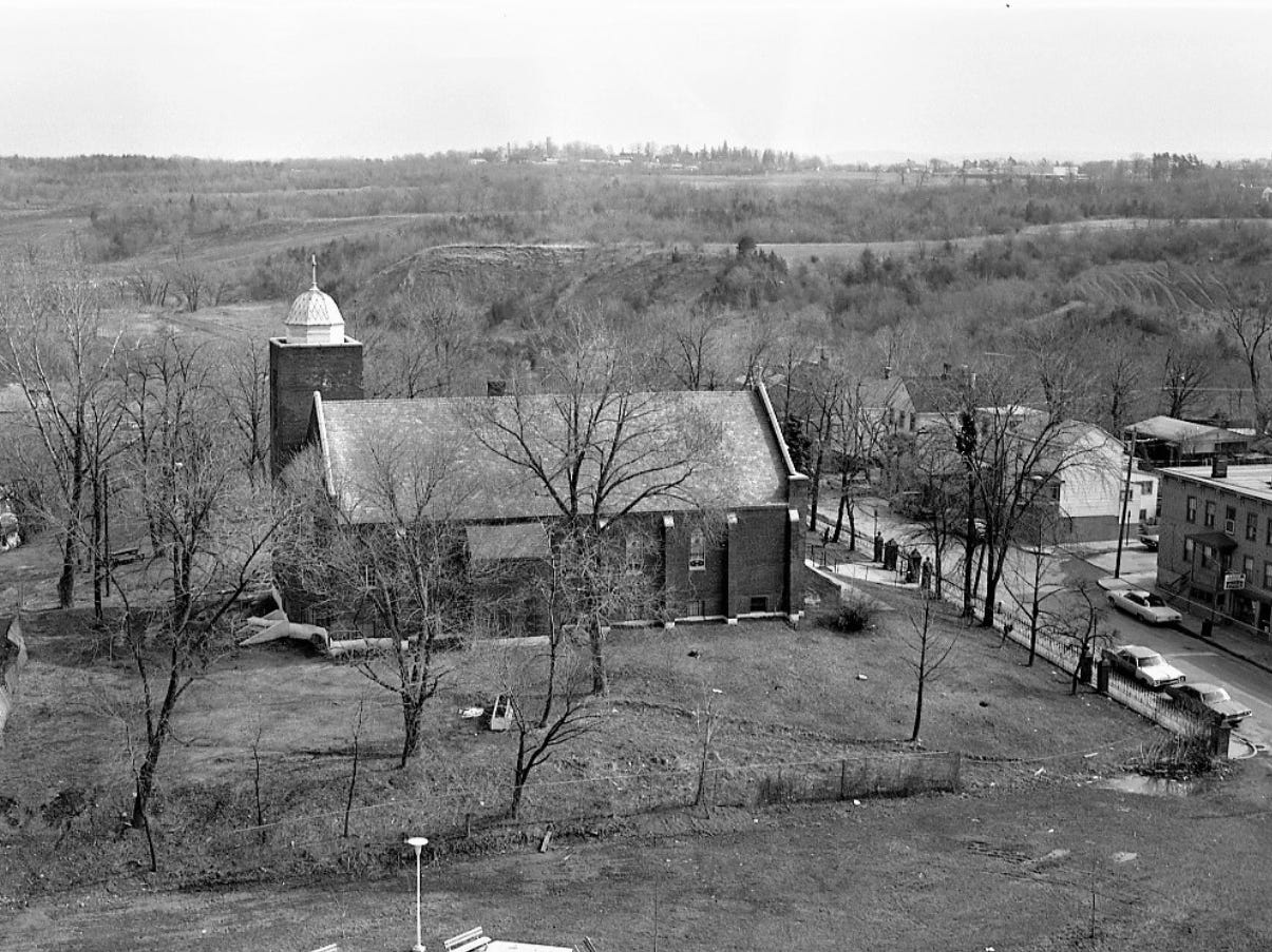 An undated black-and-white photo of The Abbey.