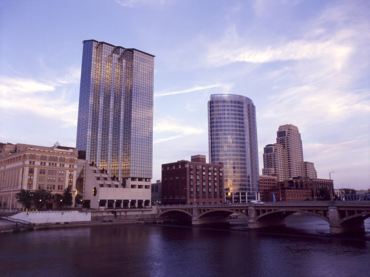 Grand Rapids Downtown in Michigan